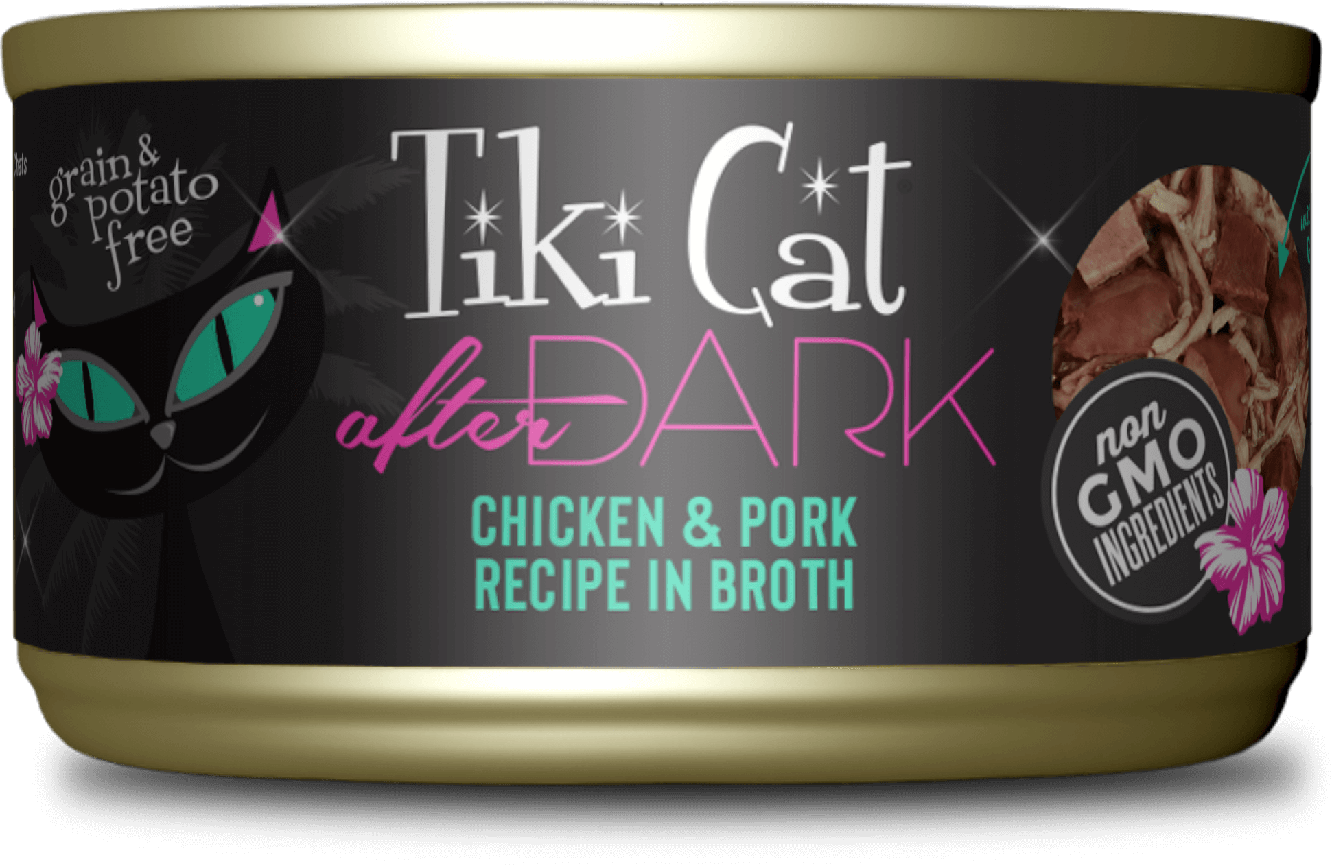 Tiki Cat After Dark Chicken & Pork Recipe In Broth